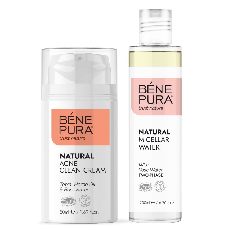 Κρέμα προσώπου κατά της ακμής και Διφασικό  Μικκυλιακό Νερό - GMC