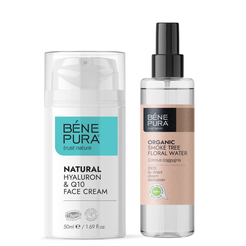 Bio Χρυσόξυλο Λουλουδάτο νερό και Υαλουρόν & Q10 Κρέμα Προσώπου - GMC