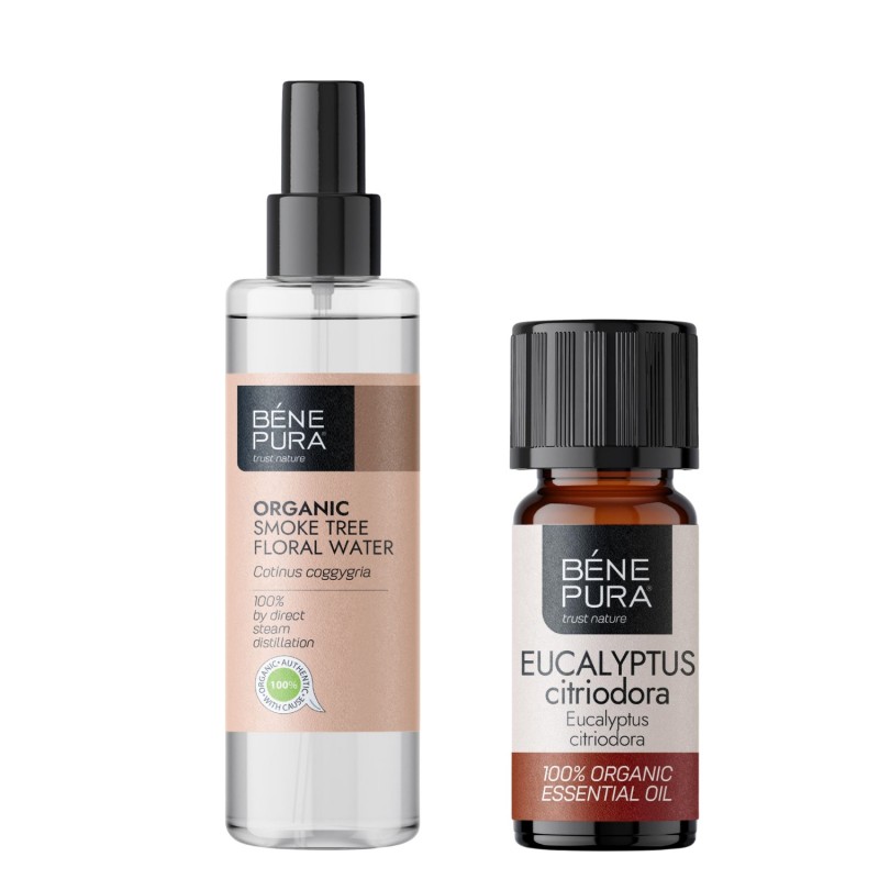 Bio Χρυσόξυλο Λουλουδάτο νερό και Bio Ευκαλυπτος Κιτρωδης Αιθέριο έλαιο - Σύγκριση Προϊόντων