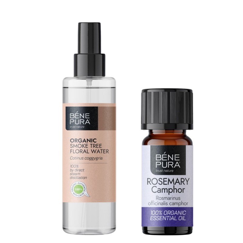 Bio Χρυσόξυλο Λουλουδάτο νερό και Bio Δεντρολίβανου Καμφοράς Αιθέριο έλαιο - GMC