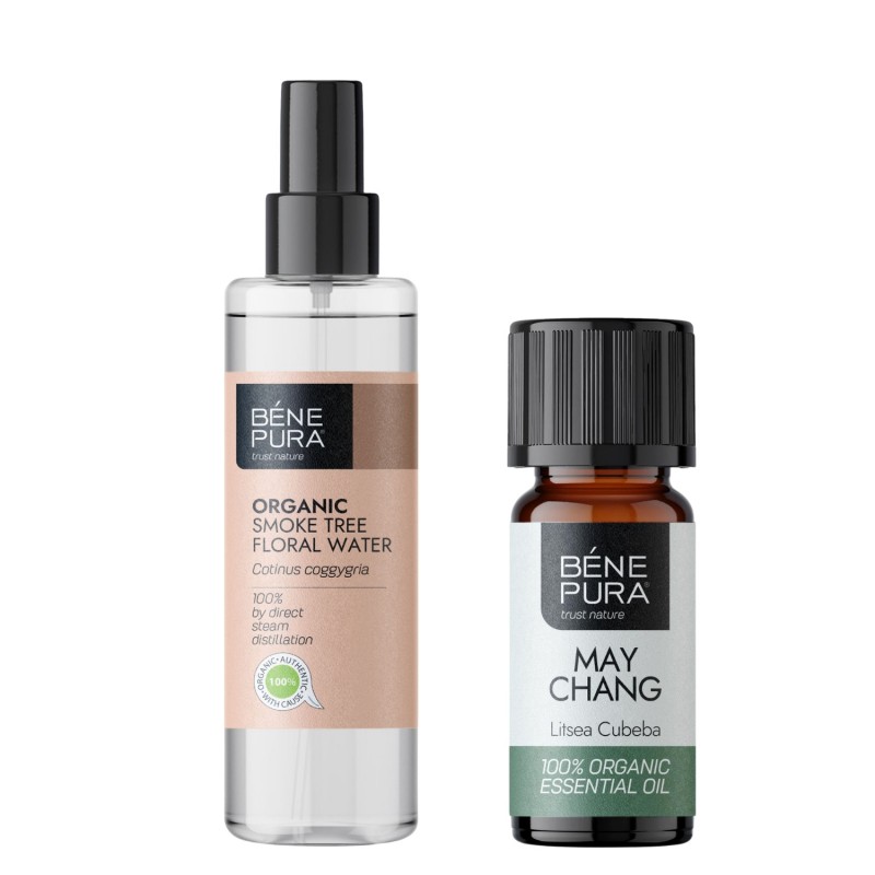 Bio Χρυσόξυλο Λουλουδάτο νερό και Bio Litsea Cubeba Αιθέριο έλαιο - GMC
