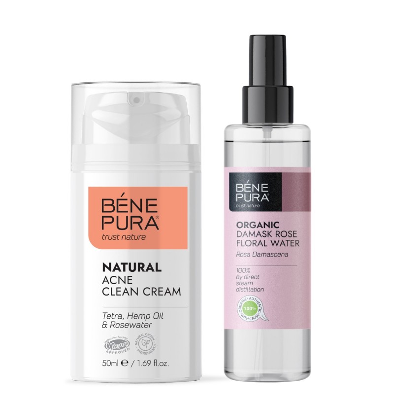 Κρέμα προσώπου κατά της ακμής και Bio Rosa Damascena Ροδόνερο - GMC