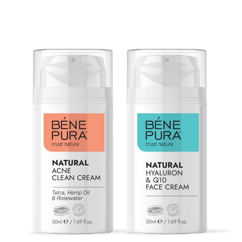 Κρέμα προσώπου κατά της ακμής και Υαλουρόν & Q10 Κρέμα Προσώπου - GMC