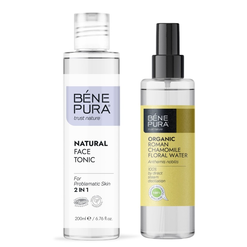 Τονωτικό Προσώπου για Προβληματικό Δέρμα και Bio Ρωμαϊκό Χαμομήλι Λουλουδάτο νερό - GMC