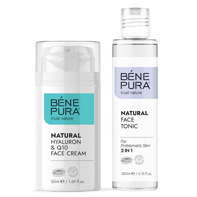 Τονωτικό Προσώπου για Προβληματικό Δέρμα και Υαλουρόν & Q10 Κρέμα Προσώπου - GMC