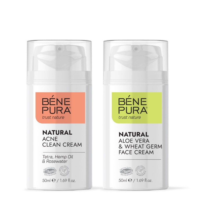 Κρέμα προσώπου κατά της ακμής και Κρέμα Προσώπου Αλόη Βέρα - GMC