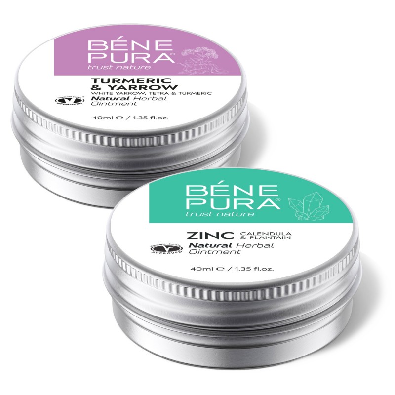 Αιμορροΐδεσ Αλοιφή με Αχιλλέα, Τετρά και Κουρκουμά και Αλοιφή για κνησμό με Οξείδιο Του Ψευδαργύρου - GMC