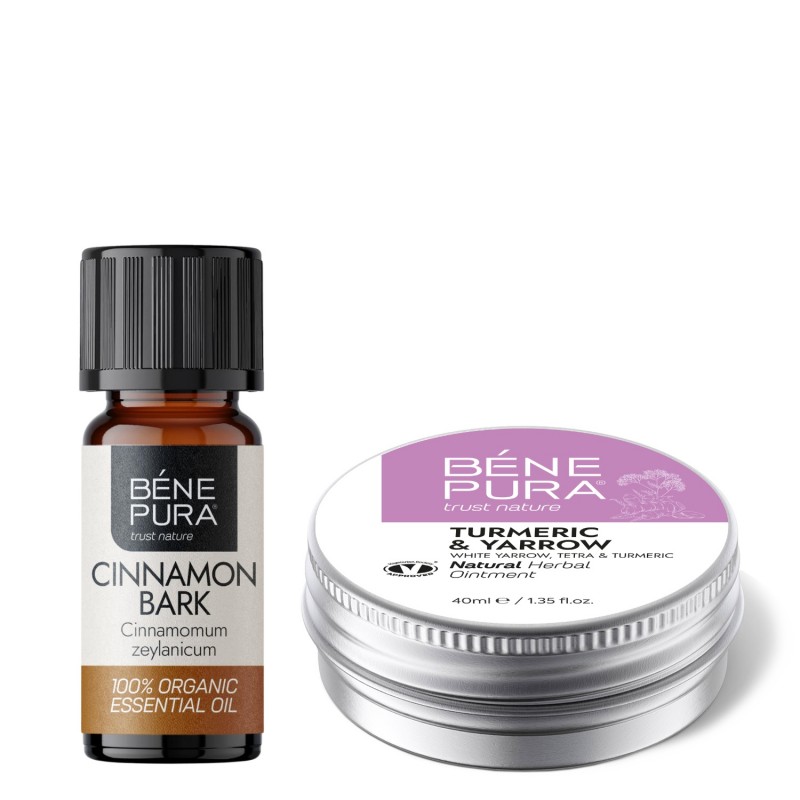 Αιμορροΐδεσ Αλοιφή με Αχιλλέα, Τετρά και Κουρκουμά και Bio Κανέλα Αιθέριο έλαιο - GMC