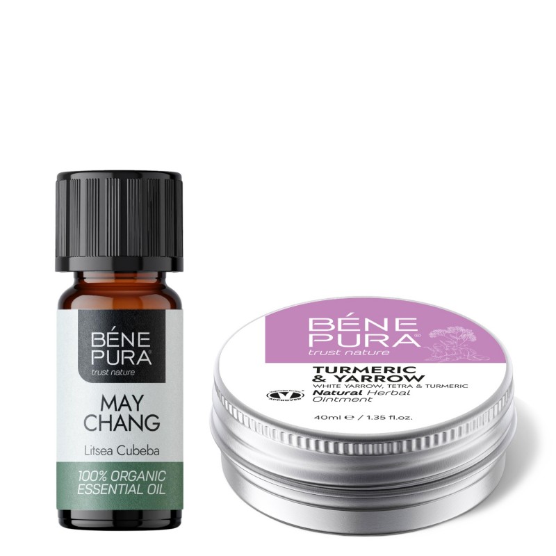 Αιμορροΐδεσ Αλοιφή με Αχιλλέα, Τετρά και Κουρκουμά και Bio Litsea Cubeba Αιθέριο έλαιο - GMC