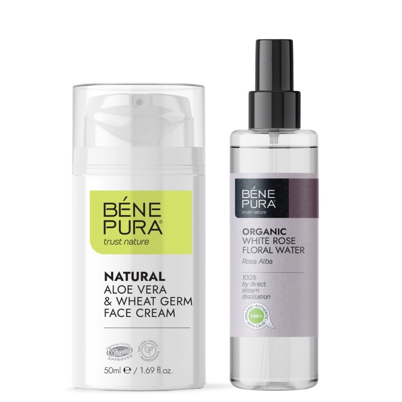 Κρέμα Προσώπου Αλόη Βέρα και Bio Rosa Alba Ροδόνερο - GMC