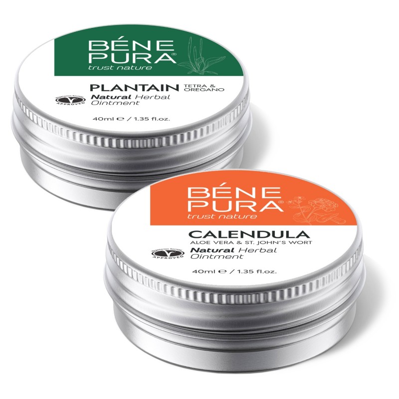 Αλοιφή για κνησμό με Πεντάνευρο και Αλοιφη για Εγκαυματα με Καλέντουλας, Αλόη Βέρα και Αγ. Βαλσαμόχορτο - GMC