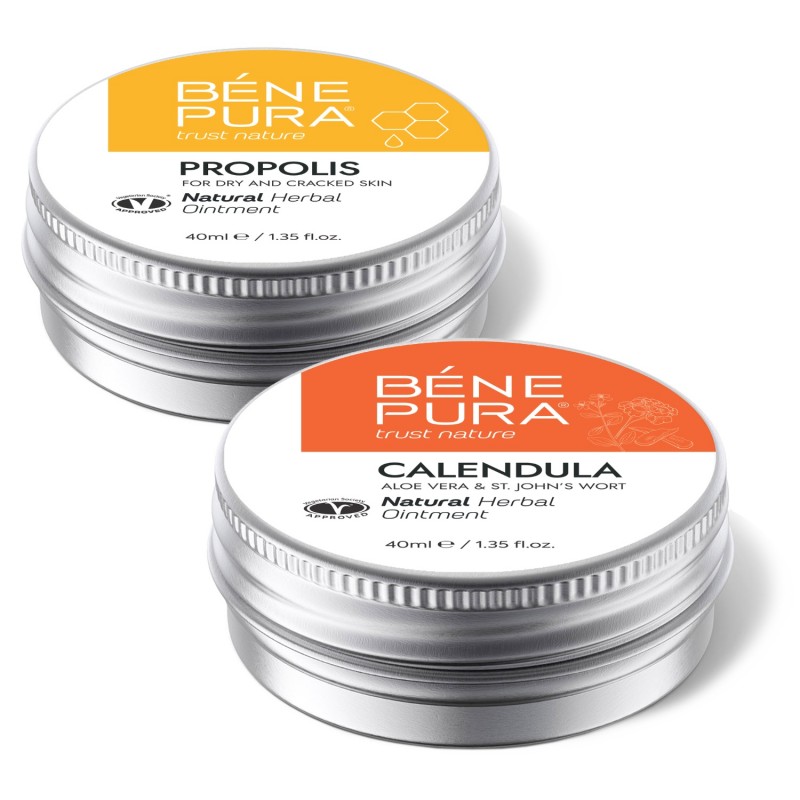 Αλοιφή για κνησμό με 30% Πρόπολη και Αλοιφη για Εγκαυματα με Καλέντουλας, Αλόη Βέρα και Αγ. Βαλσαμόχορτο - GMC
