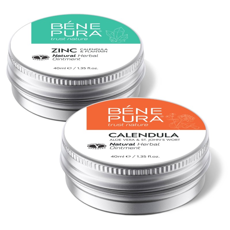 Αλοιφή για κνησμό με Οξείδιο Του Ψευδαργύρου και Αλοιφη για Εγκαυματα με Καλέντουλας, Αλόη Βέρα και Αγ. Βαλσαμόχορτο - GMC