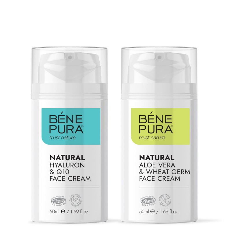 Υαλουρόν & Q10 Κρέμα Προσώπου και Κρέμα Προσώπου Αλόη Βέρα - GMC