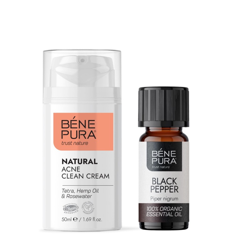 Υαλουρόν & Q10 Κρέμα Προσώπου και Bio Μαύρο Πιπέρι Αιθέριο έλαιο - GMC