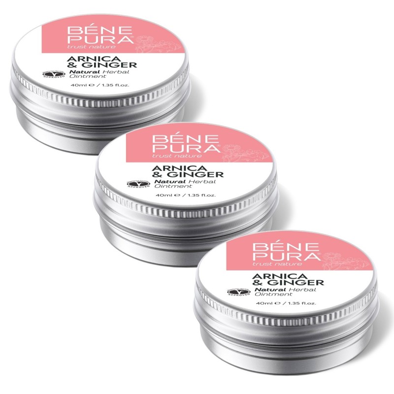 3x Αλοιφές για Μώλωπες με Arnica και Τζίντζερ - 40 ml - Sets