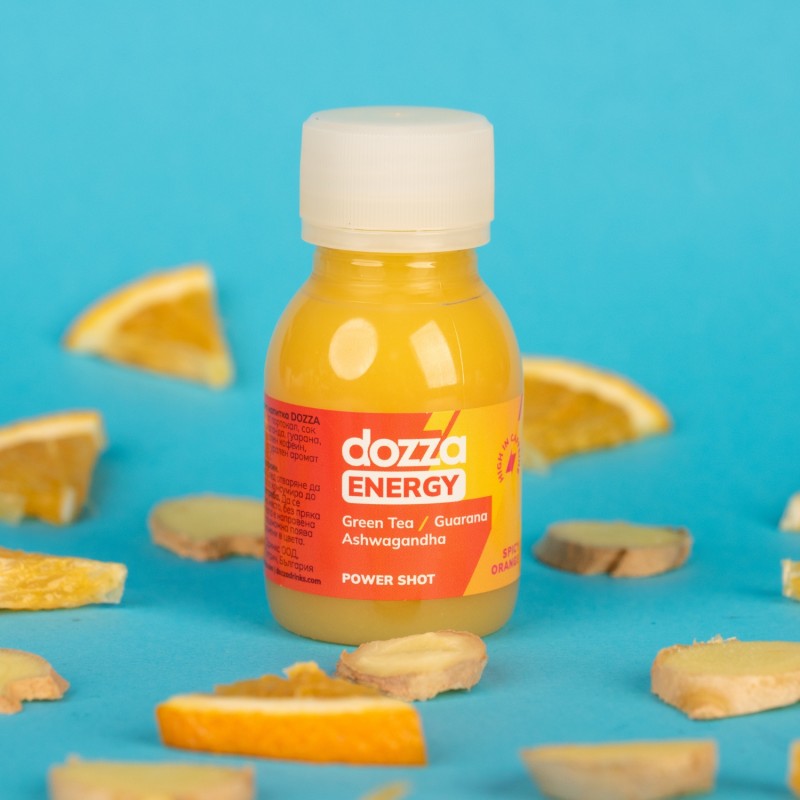 6x Pack DOZZA Energy Spicy Orange Energy shot - 60ml