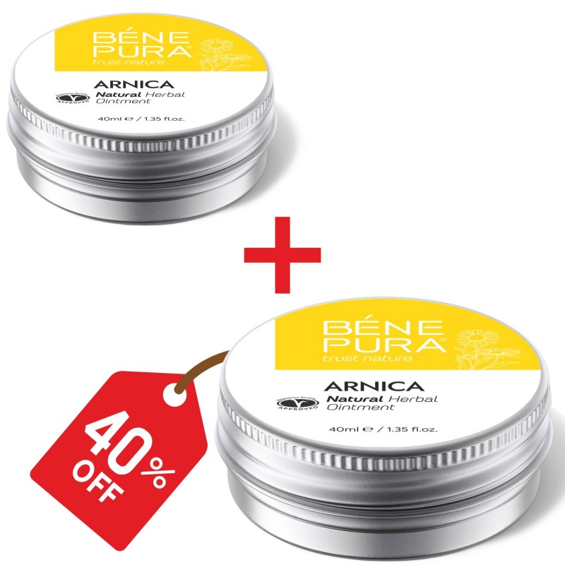 2x Μώλωπες και Μυϊκή Αλοιφή με Άρνικα - 40 ml - Σύγκριση Προϊόντων