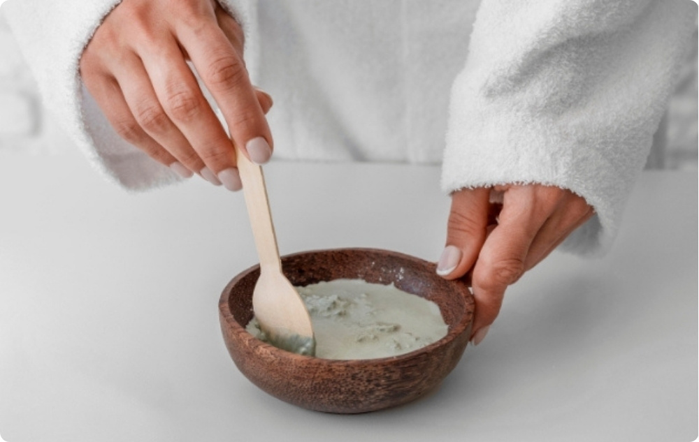 Ως πρόσθετο σε μάσκες προσώπου ή μαλλιών